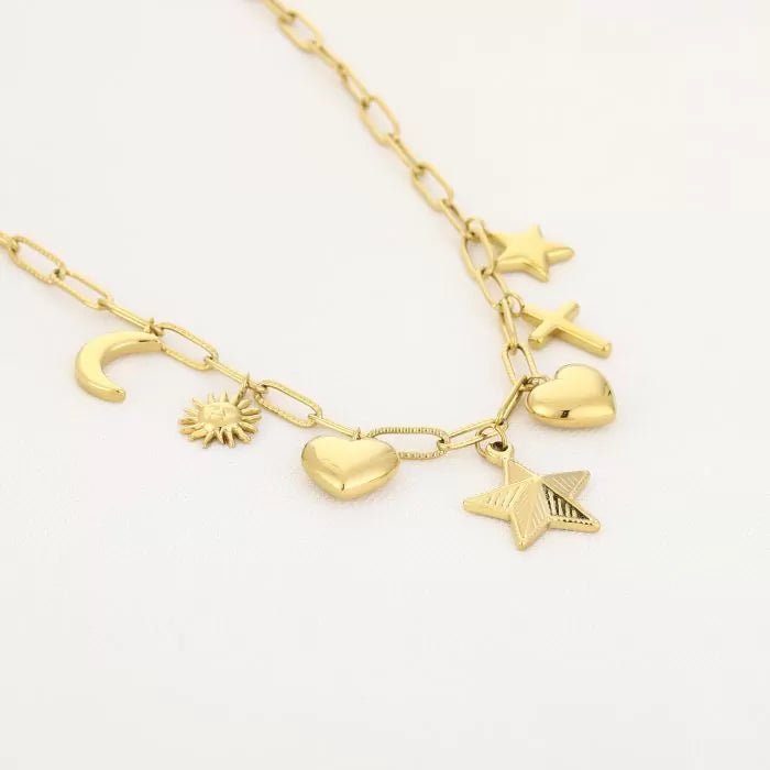 Bedels Stars Necklace - Gold