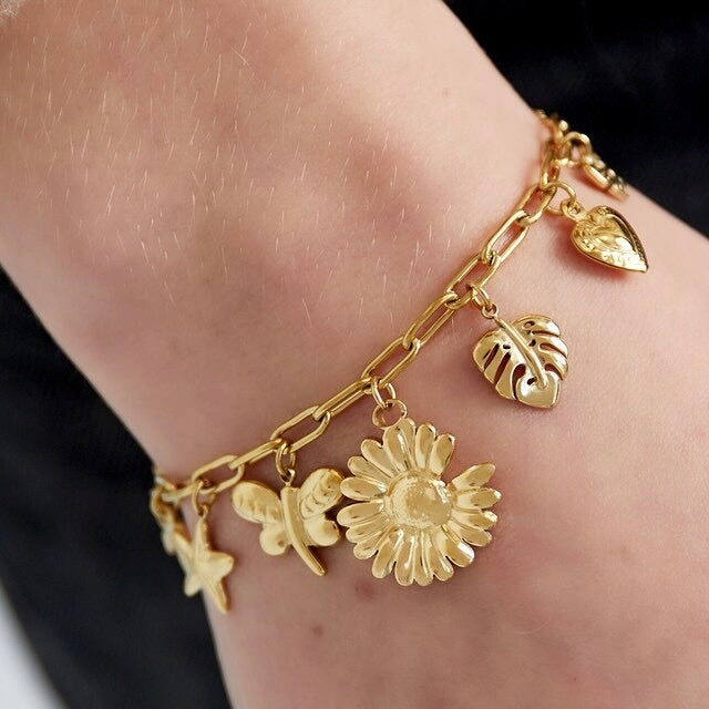 Botanical Bliss Bracelet - Silver