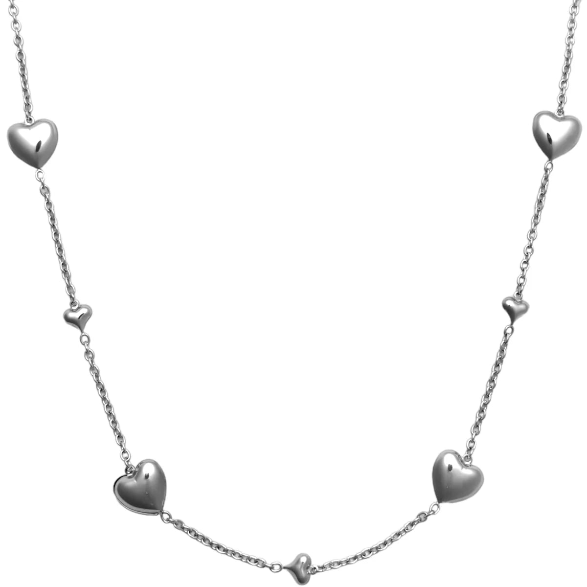 Rozalie Necklace 80 cm - Silver