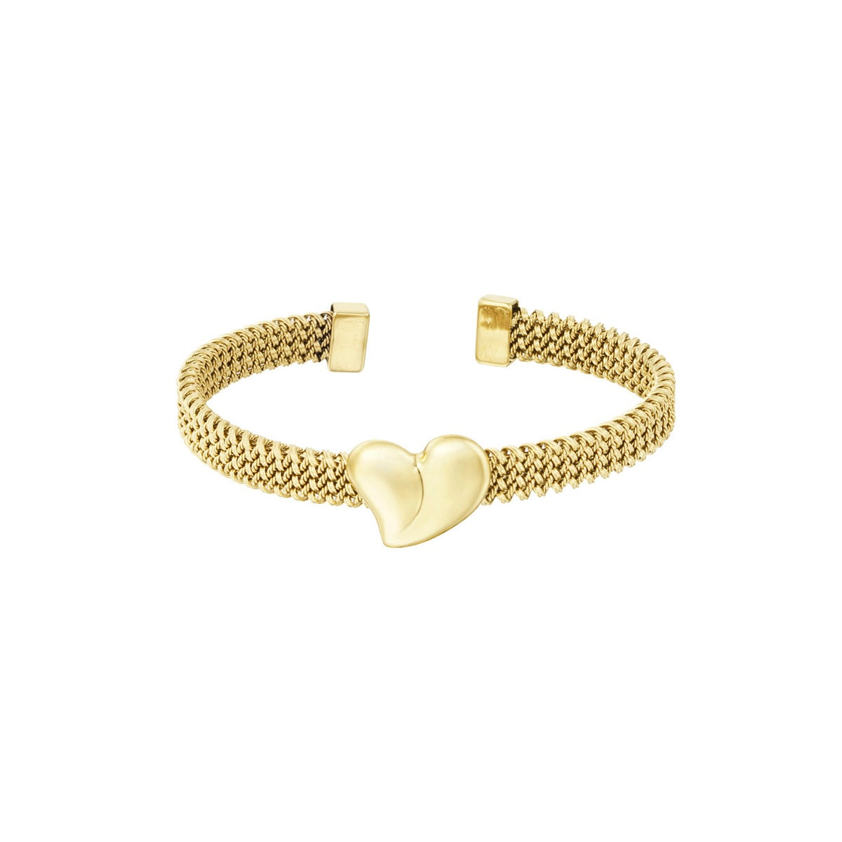 Bangle Heart Bracelet - Gold
