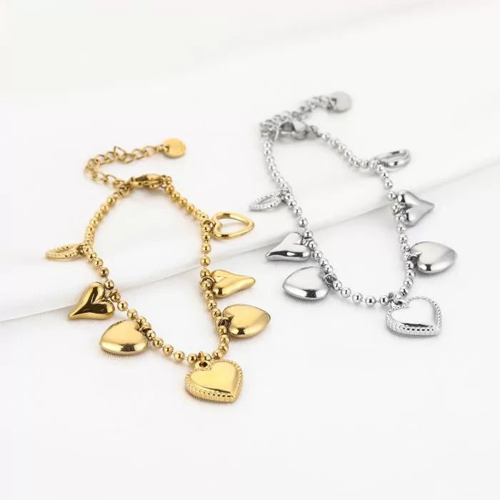 Bedels Joni Hearts Bracelet - Gold
