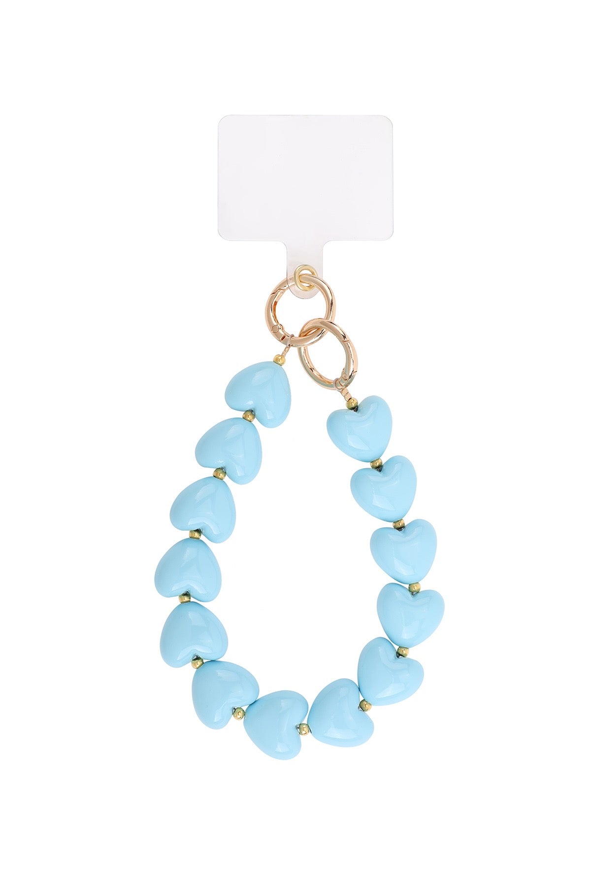 Telefoon Koordje Classy Heart - Baby Blauw