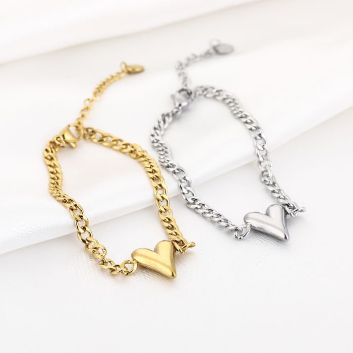Tessa Heart Bracelet - Gold