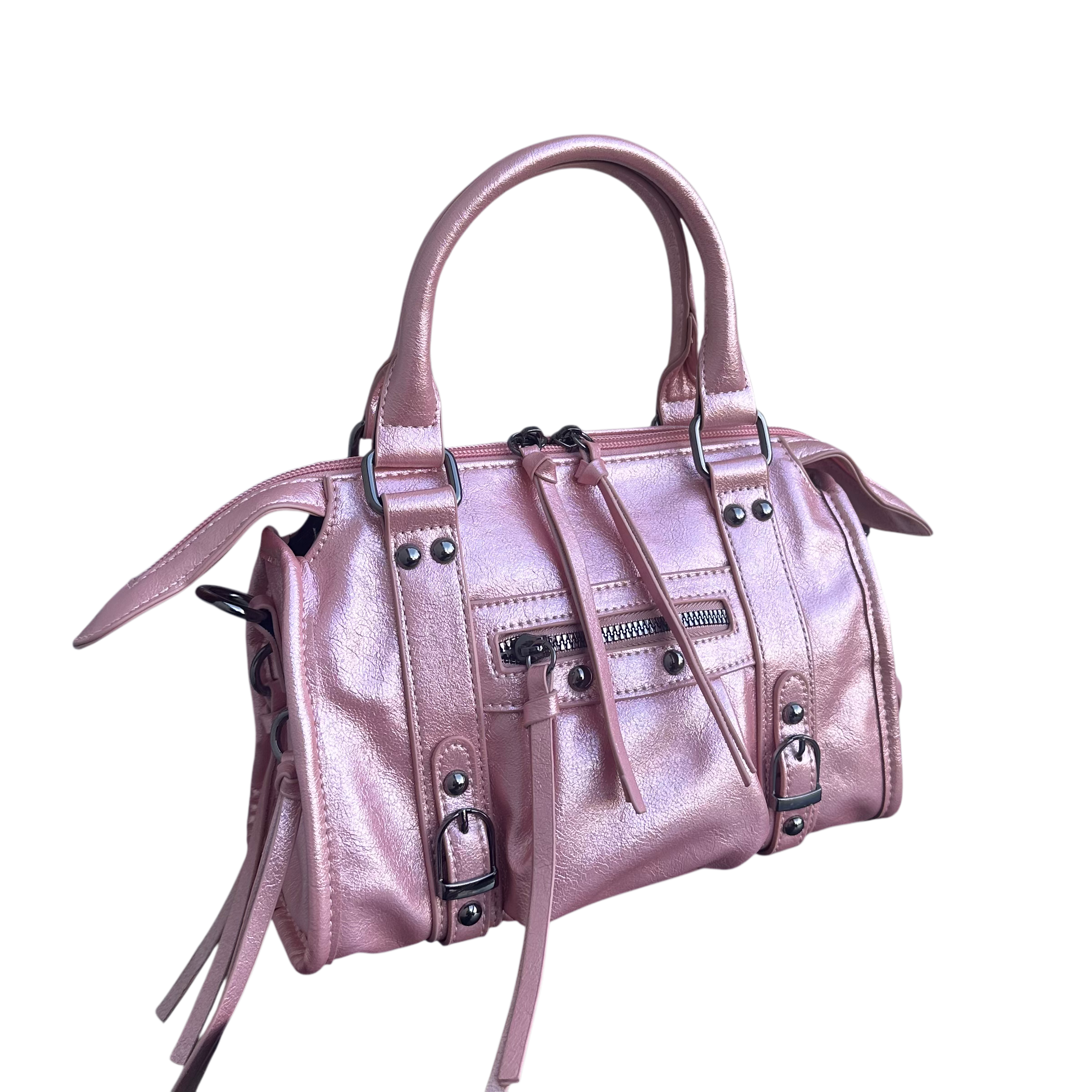 Liv Glowy Medium Tas - Metallic Roze