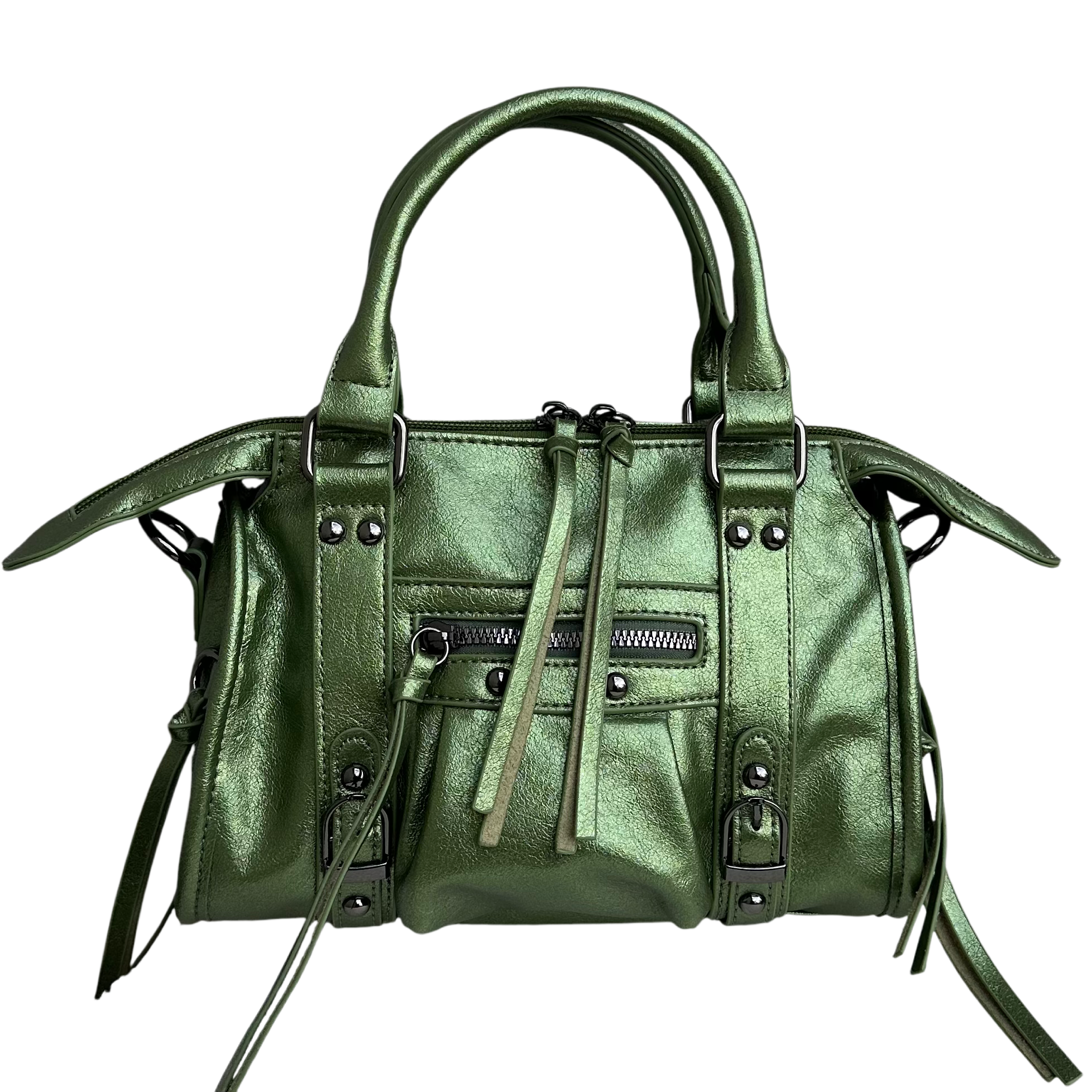 Liv Glowy Medium Tas - Metallic Army Groen