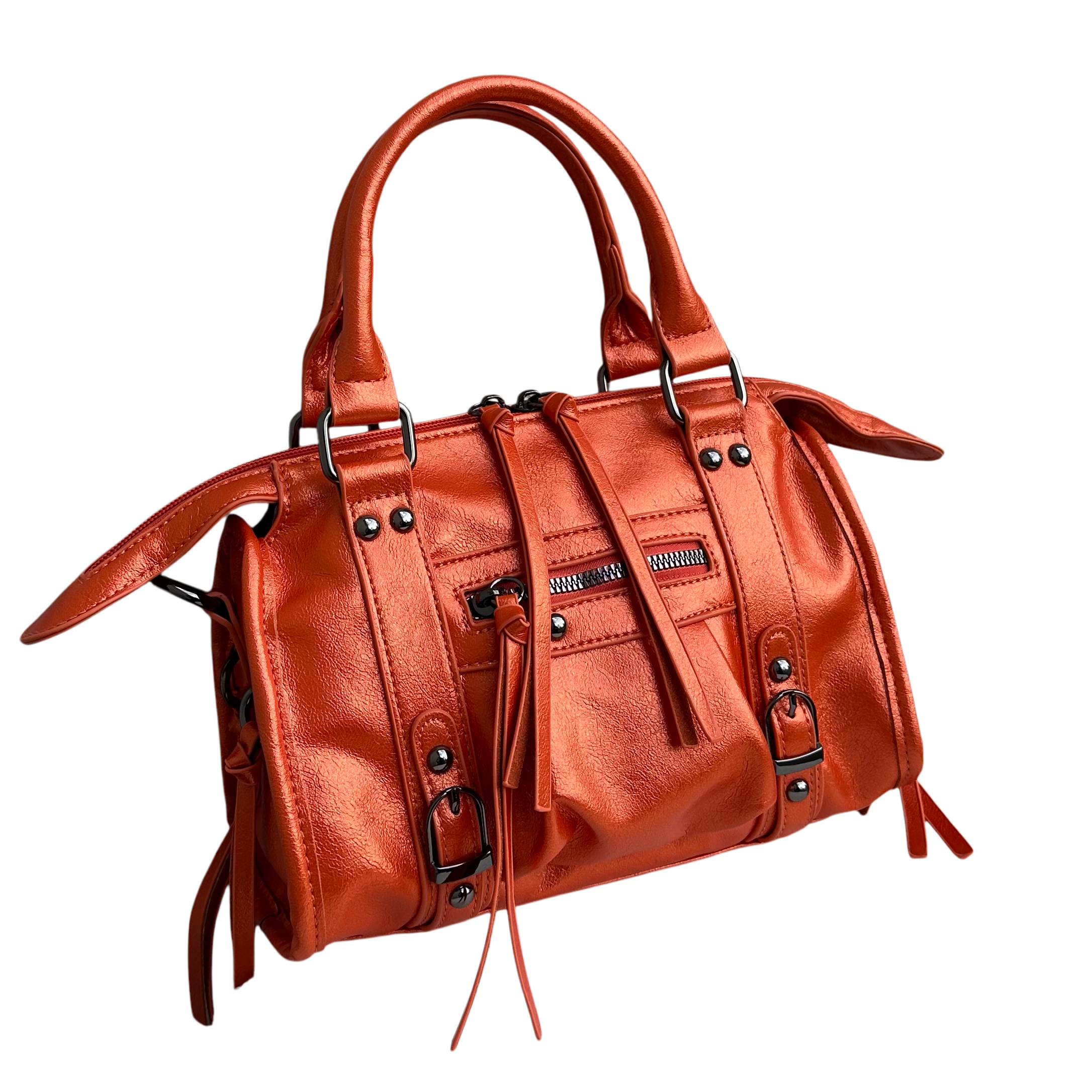 Liv Glowy Medium Tas - Metallic Oranje