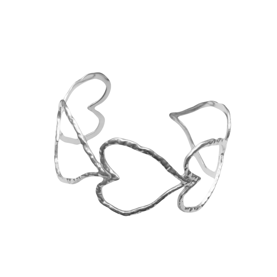 Joyce Bangle Bracelet - Silver
