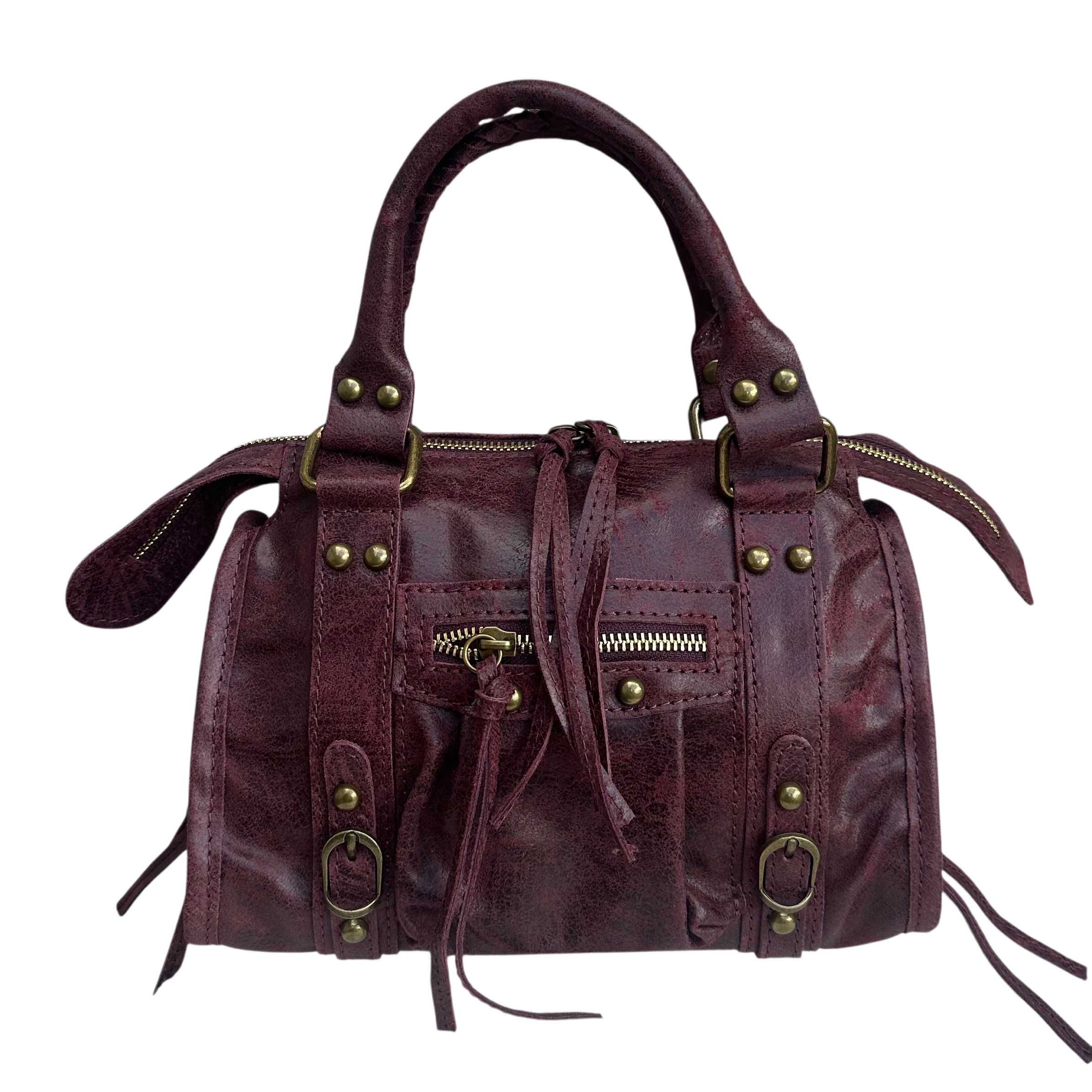 Liv Echt Leer Tas - Burgundy