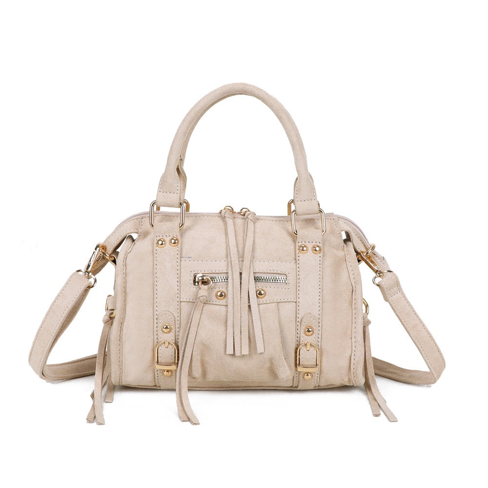 Liv Classic Suède Medium Tas - Beige