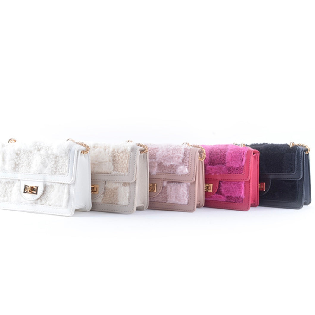 Fluffy Jolie Tas - Licht Roze