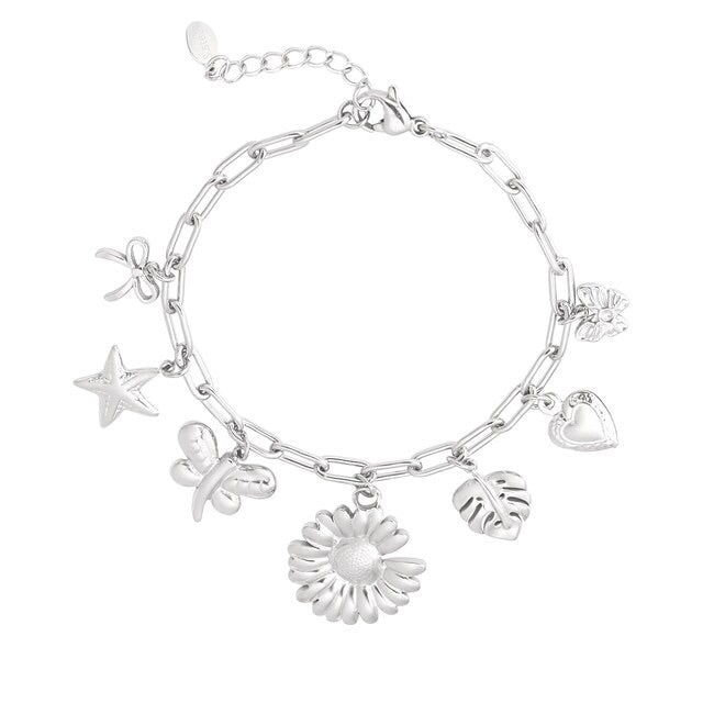 Botanical Bliss Bracelet - Silver