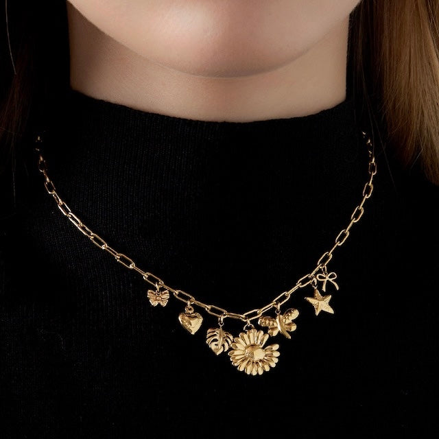 Botanical Bliss Necklace - Silver