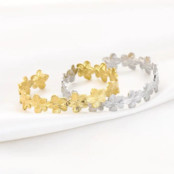 Bangle Bloem Bracelet - Gold