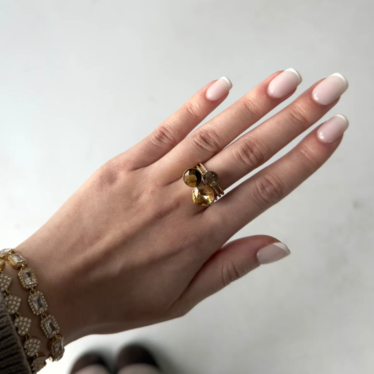 Desiree Brown Ring - Gold