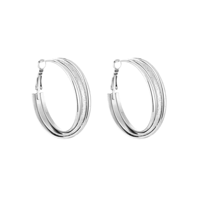 Stefanie Earrings - Silver