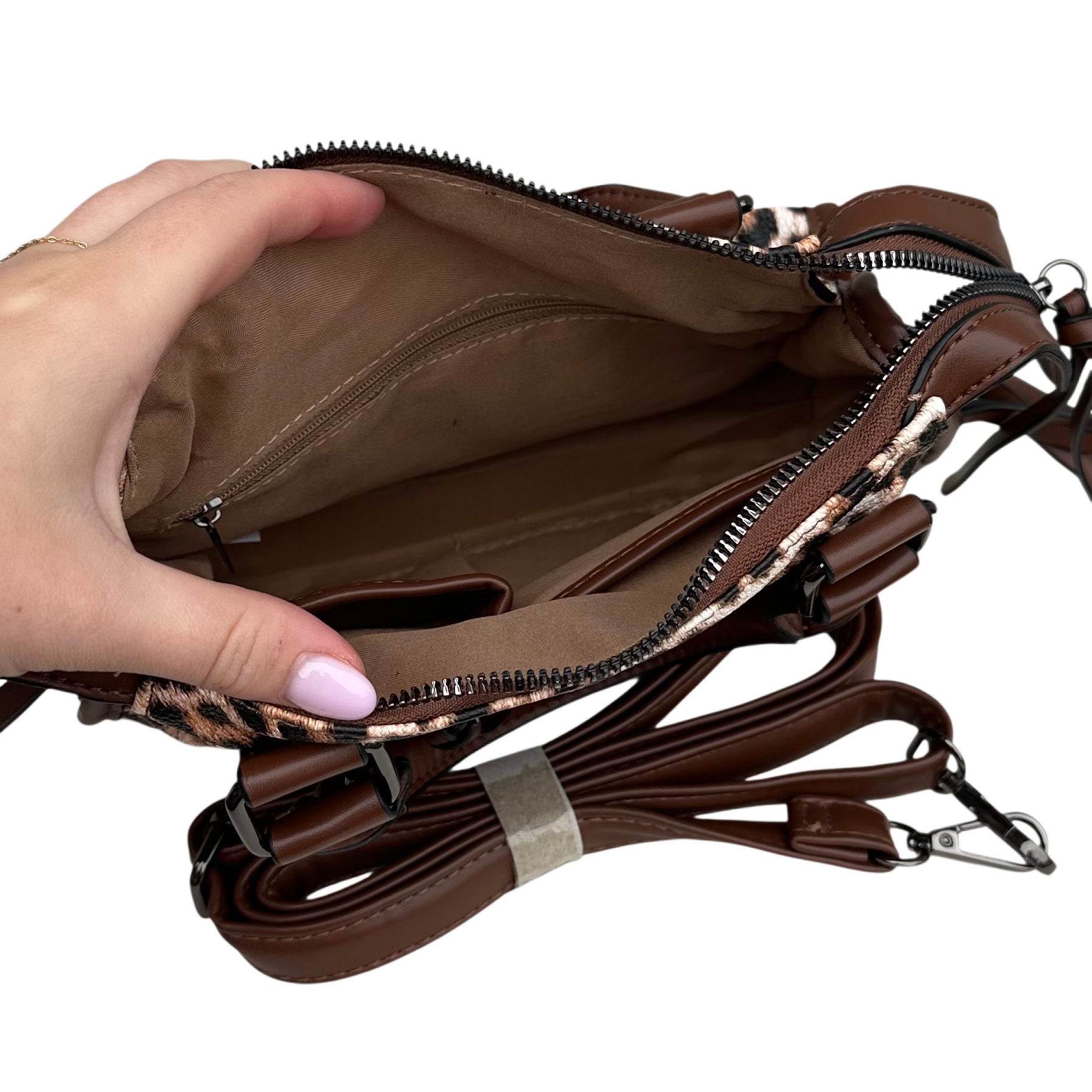 Liv Medium Leopard Tas - Bruin