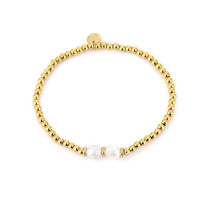 Beads Parel Bracelet - Gold