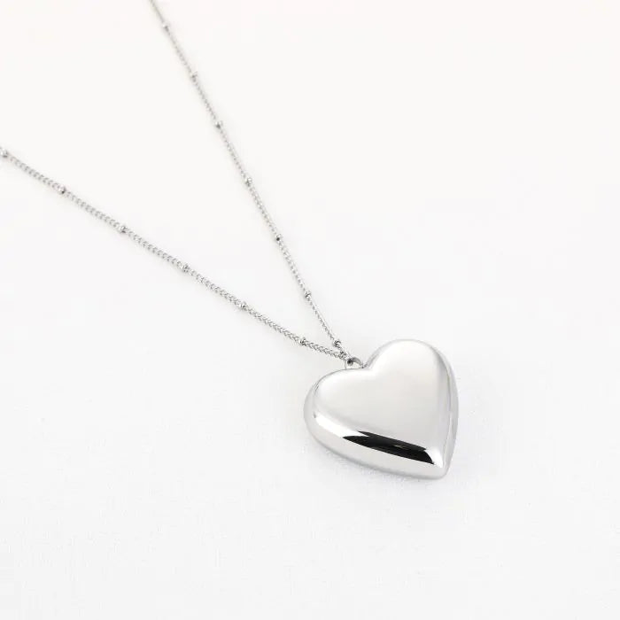 Roos Necklace 80 cm - Silver