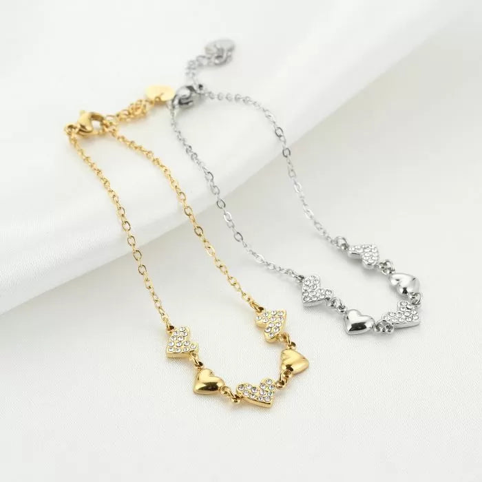 Gwen Heart Bracelet - Gold - Sieradenbycelin Sieradenbycelin Sieradenbycelin