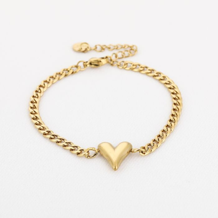 Tessa Heart Bracelet - Gold