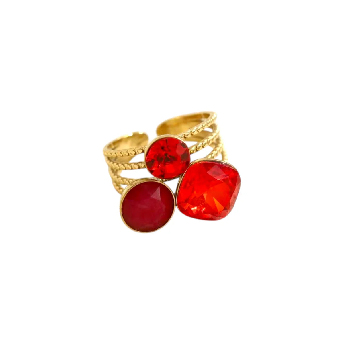 Desiree Red Ring - Gold