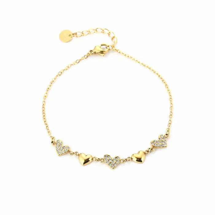 Gwen Heart Bracelet - Gold - Sieradenbycelin Sieradenbycelin Sieradenbycelin