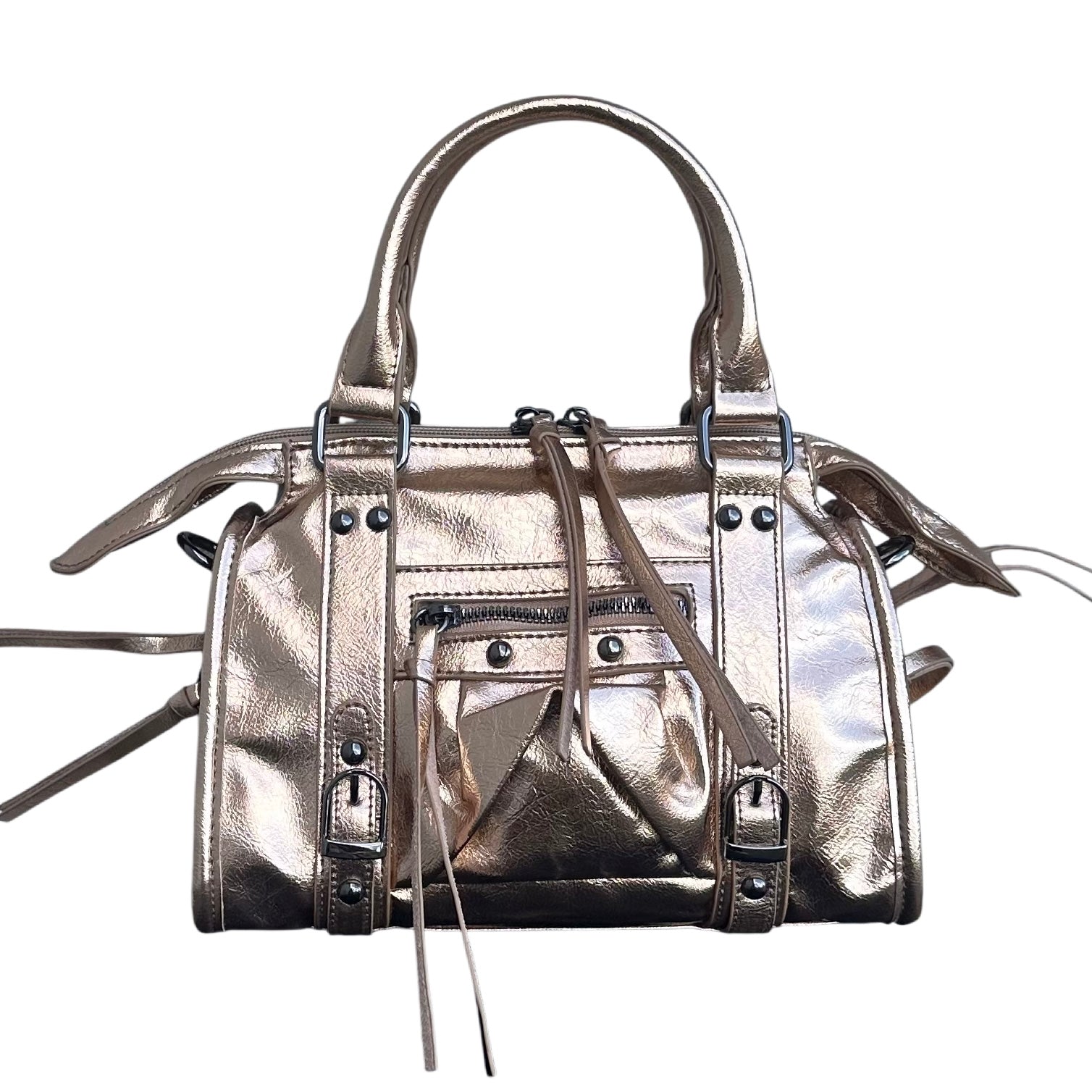Liv Glowy Medium Tas - Glitter Rosé