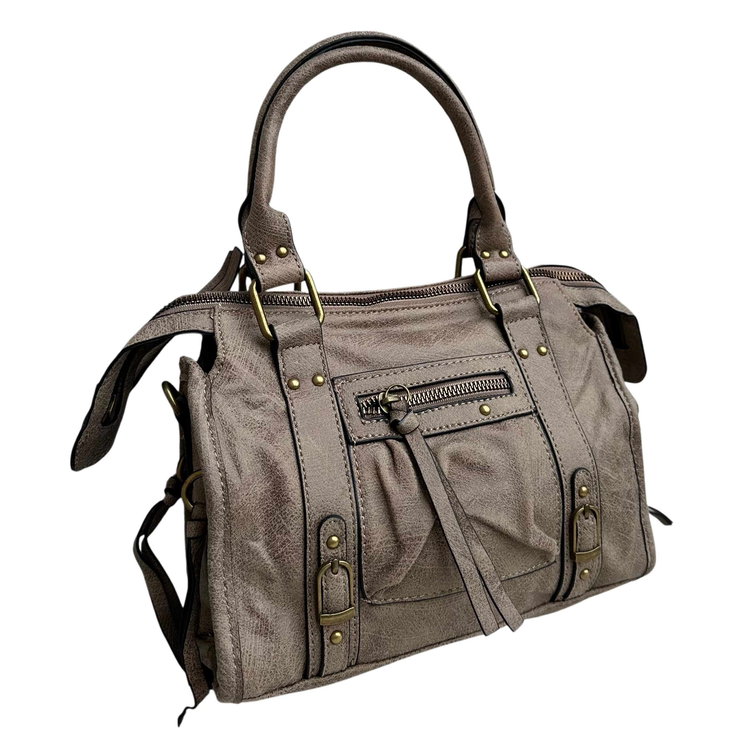 Liv Glossy Medium Tas - Khaki