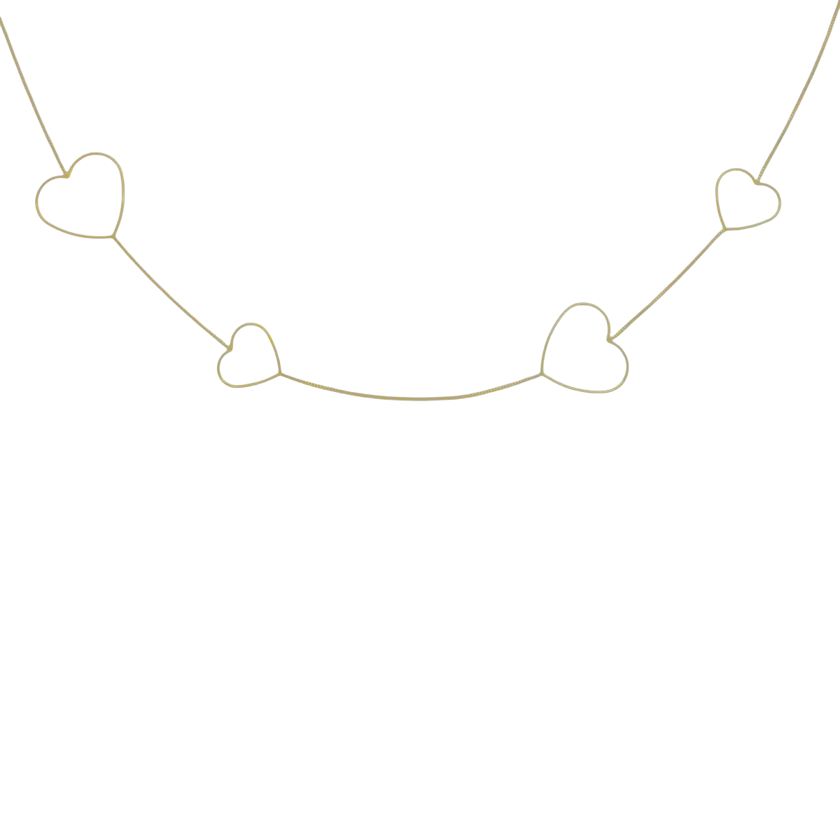 Ivy Necklace 80 cm - Gold