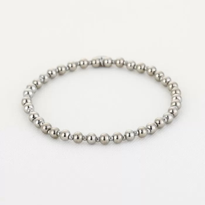 Beads Tiny Bracelet - Silver