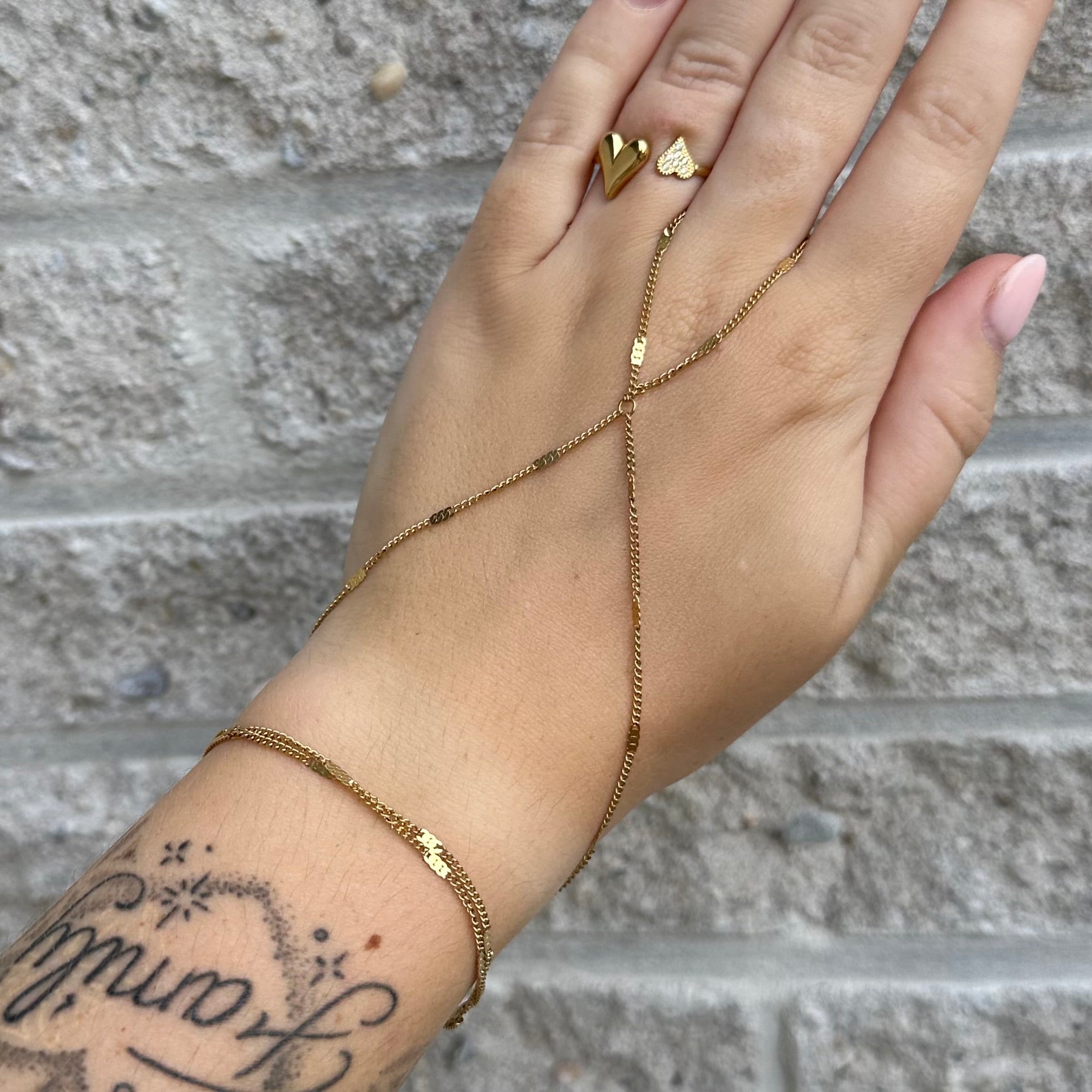 Handchain Plate - Gold