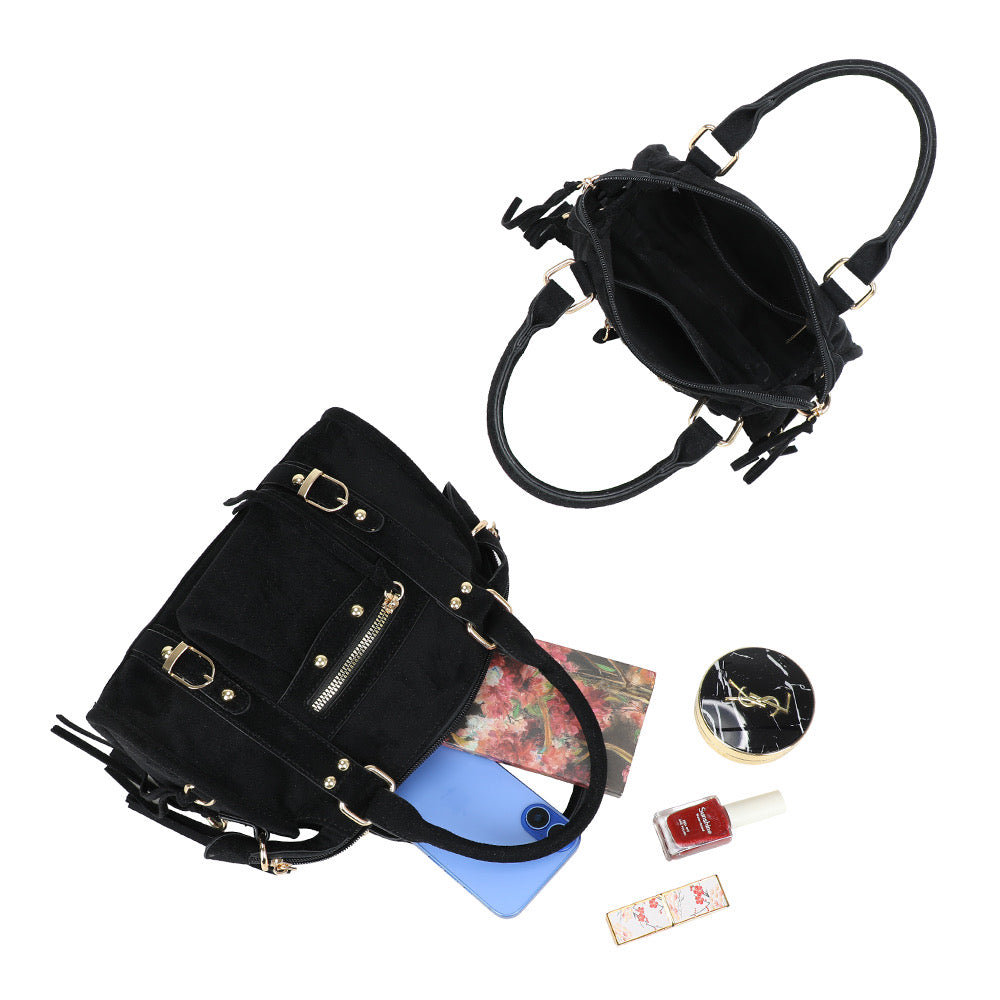 Liv Classic Suède Medium Tas - Bruin