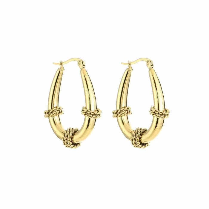 Bali Chunky Earrings - Gold