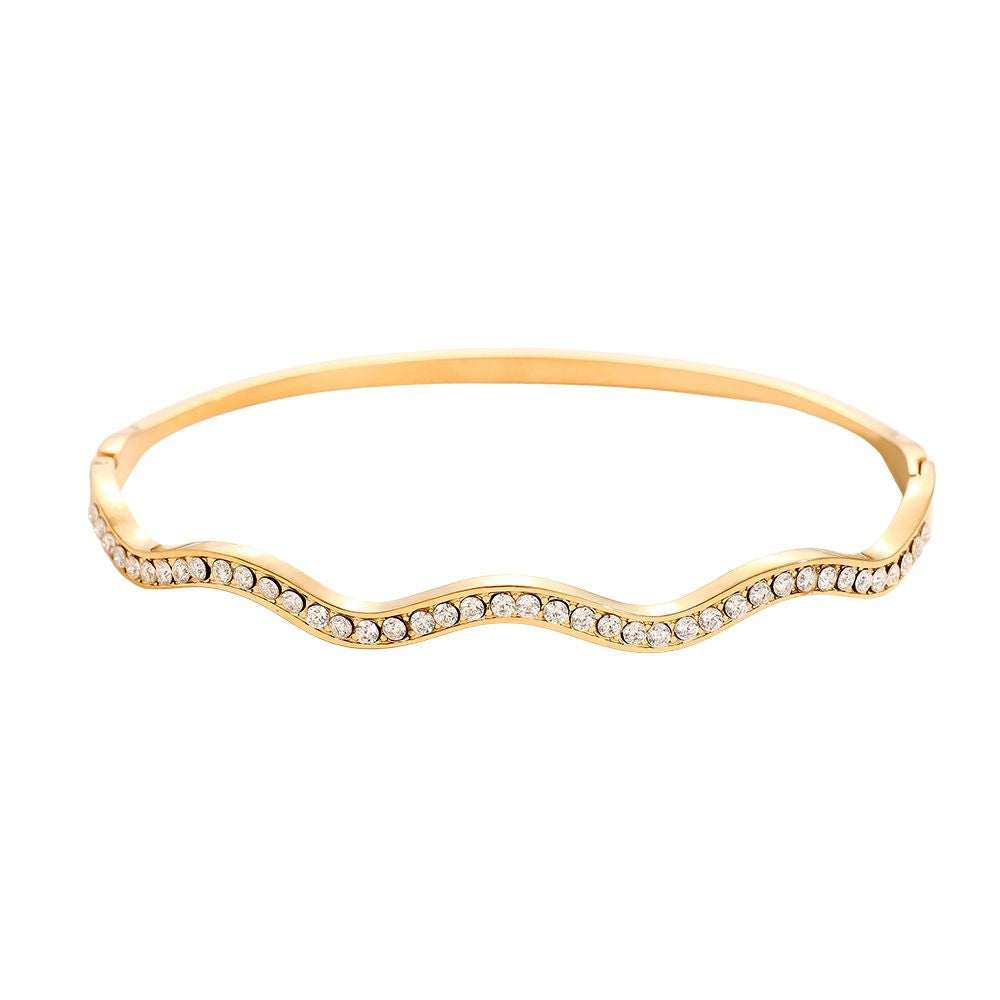 Chelsey Bangle Bracelet - Gold