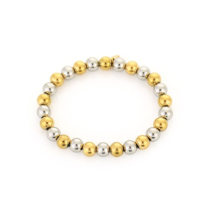 Beads Bracelet - Mix Silver and Gold