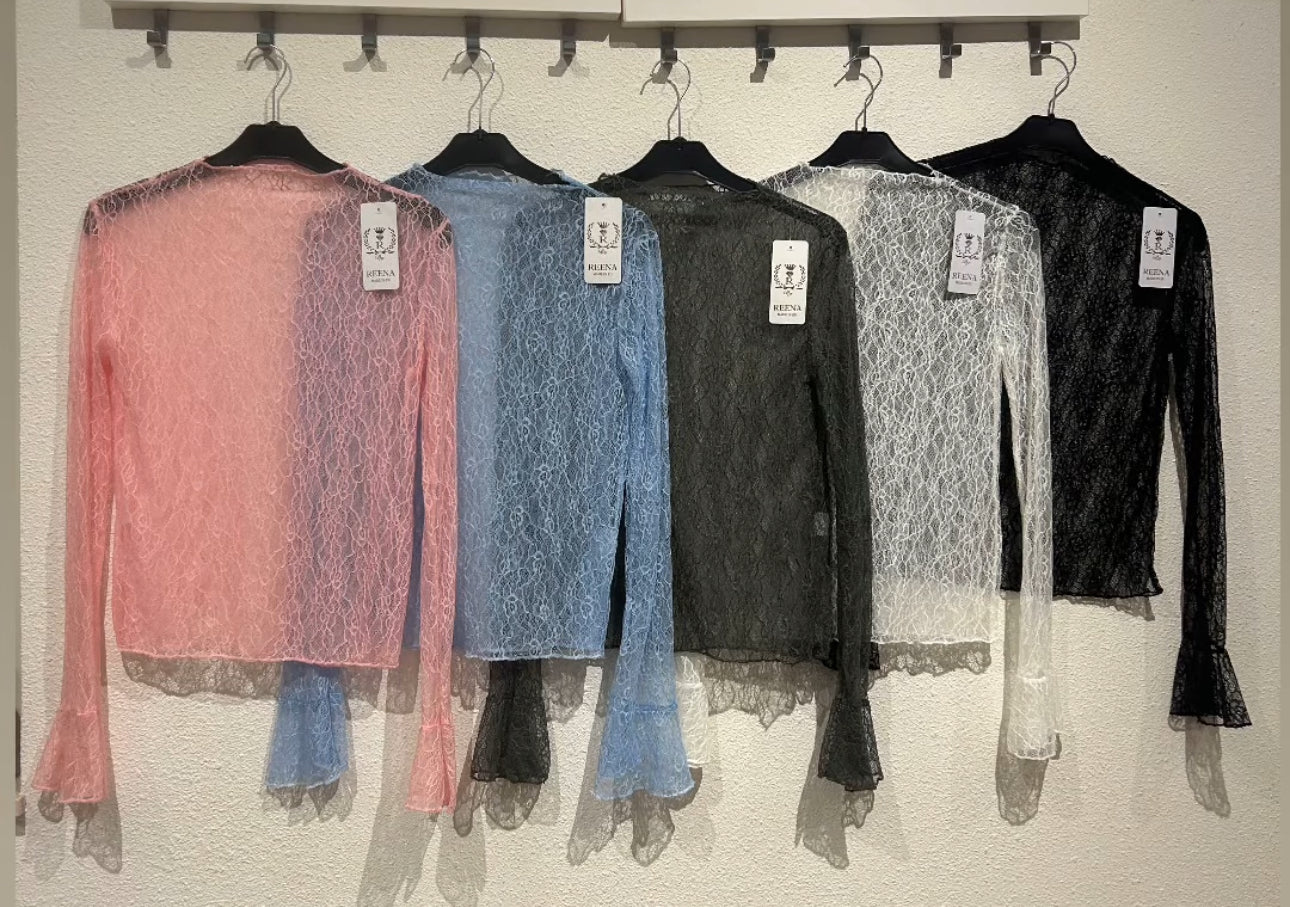 Kanten Top - Roze