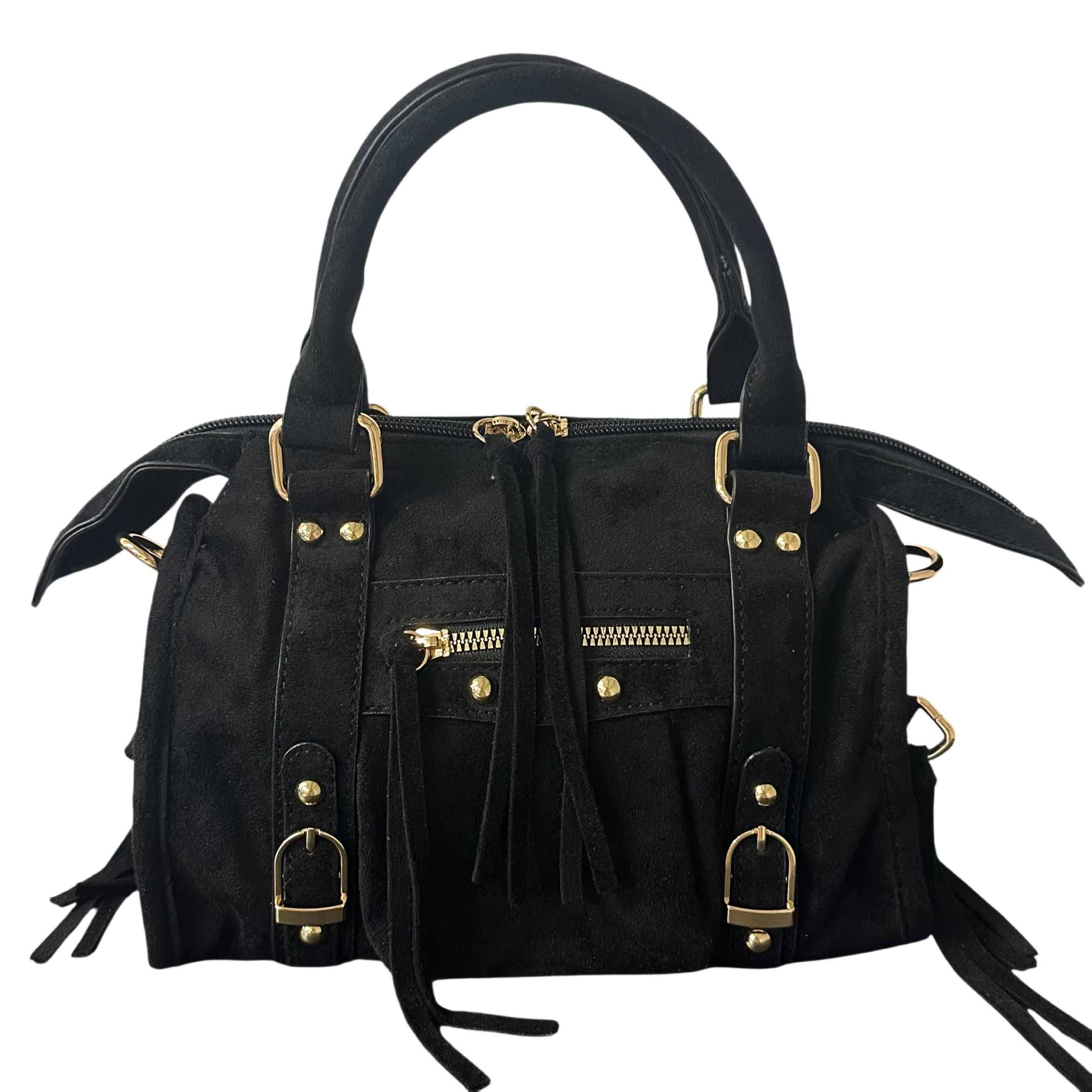 Liv Classic Suède Medium Tas - Zwart