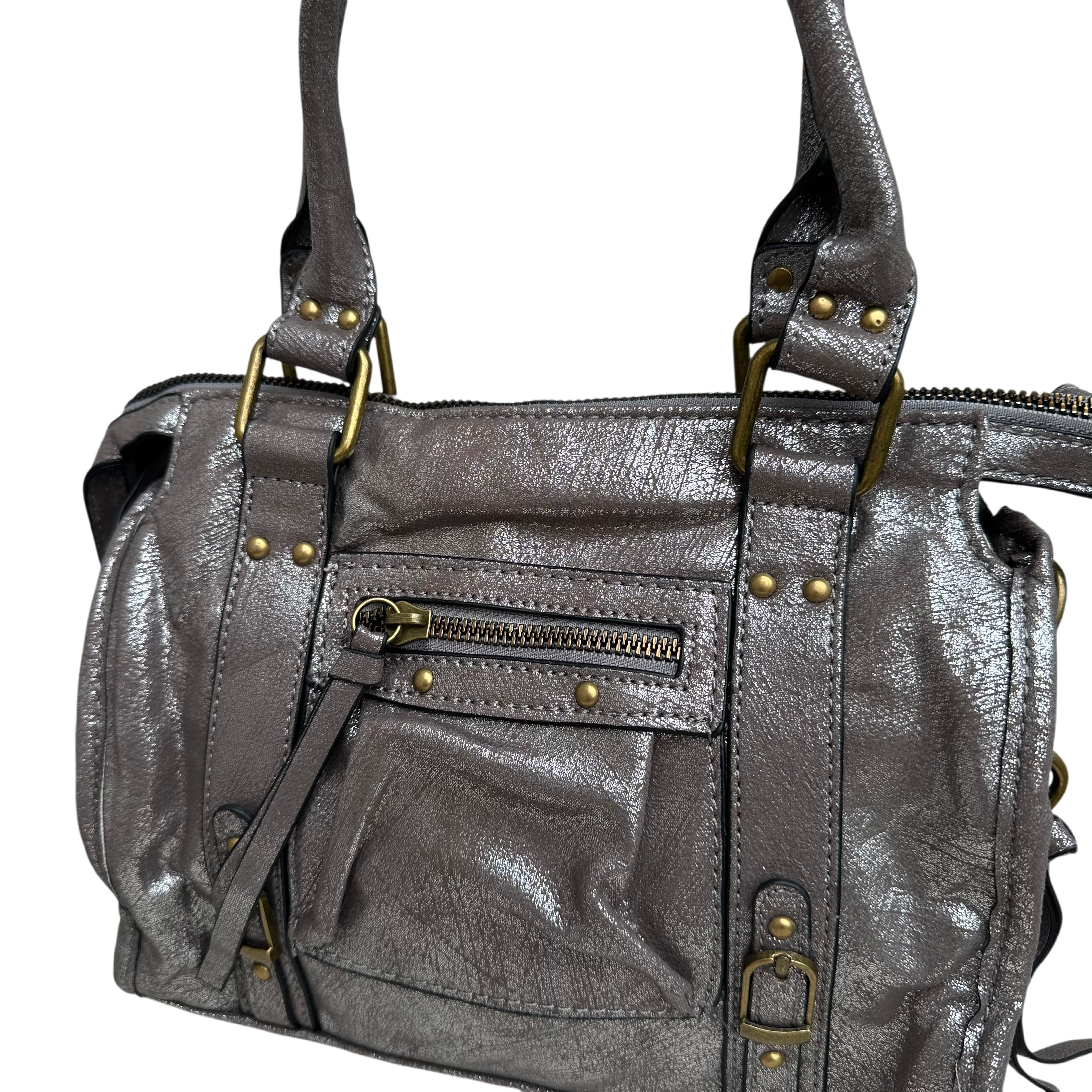 Liv Glossy Medium Tas - Antique