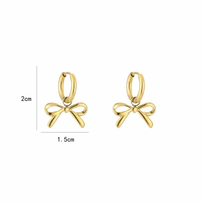 Basic Strikjes Earrings - Gold