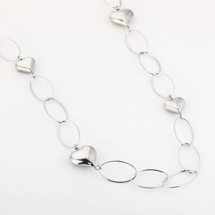 Pip Necklace 85 cm - Silver PRE ORDER