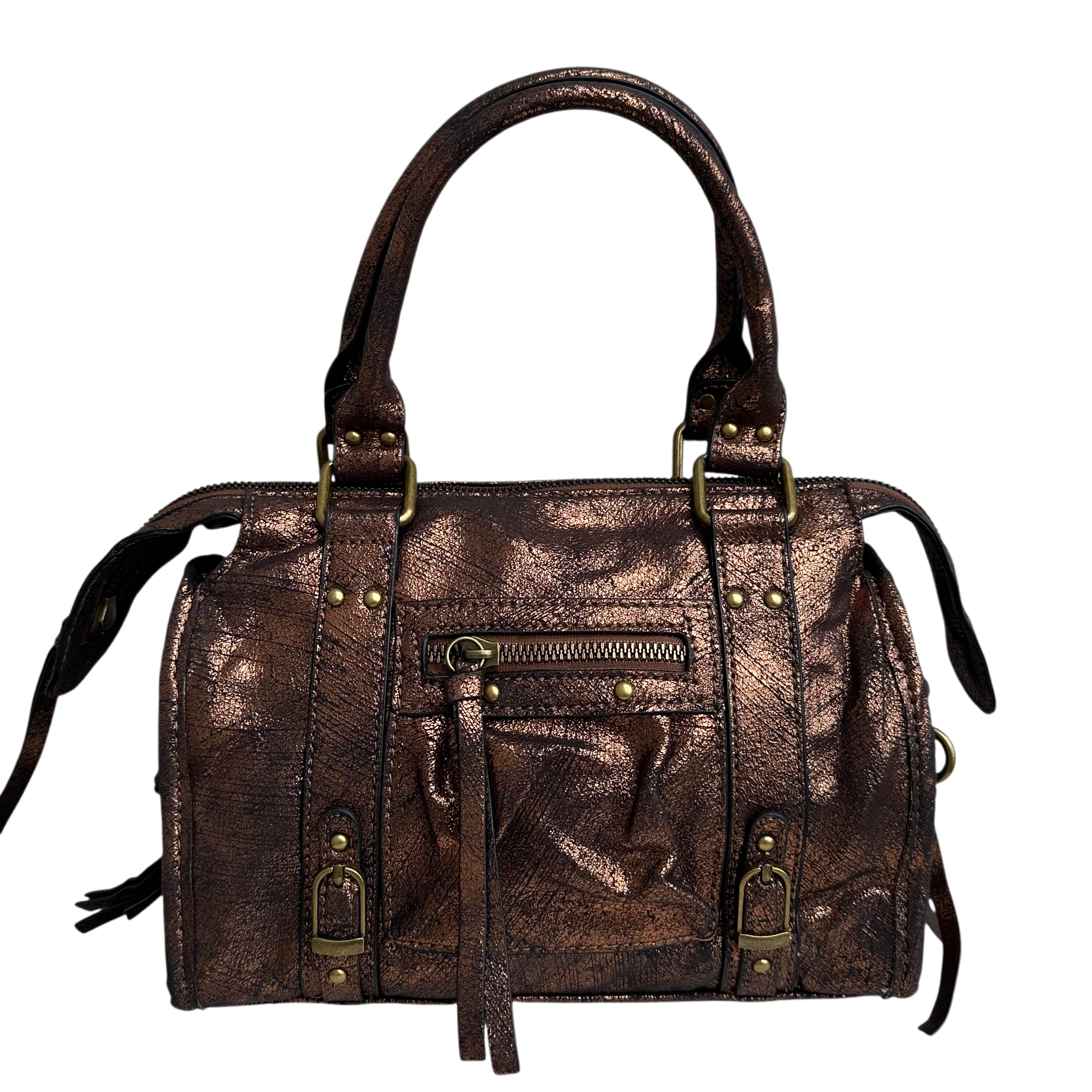 Liv Glossy Medium Tas - Bronze