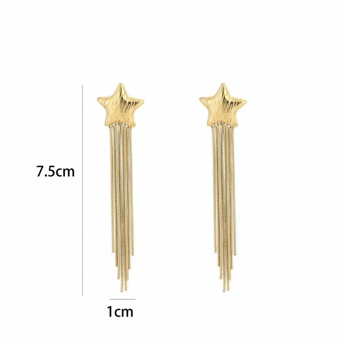 Clasica Star Earrings - Gold