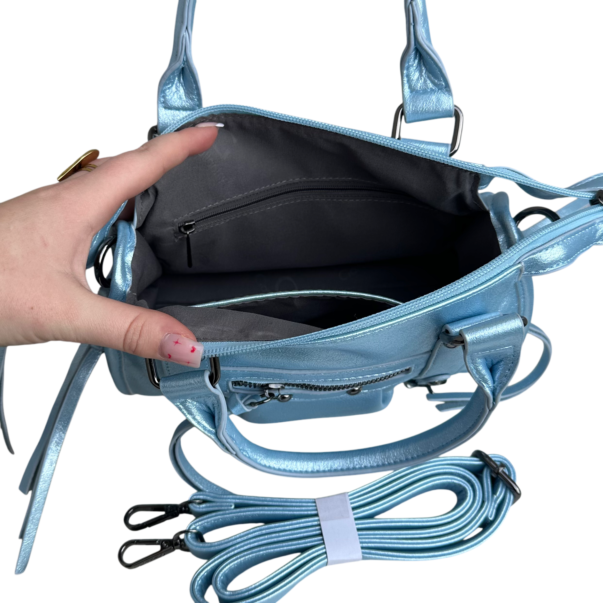 Liv Glowy Medium Tas - Metallic Zilver