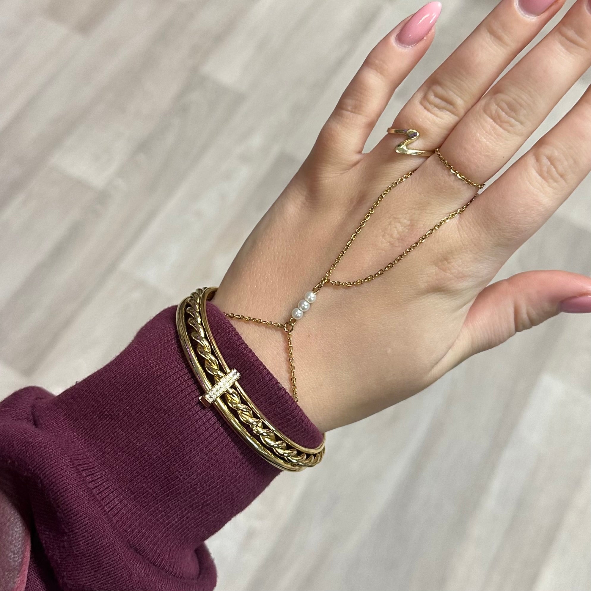 Joëlle Bangle Bracelet - Silver