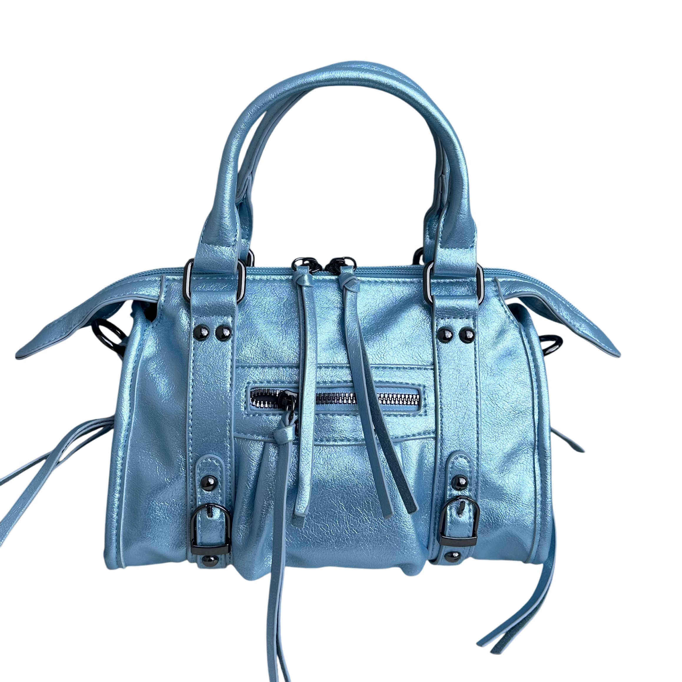 Liv Glowy Medium Tas - Metallic Licht Blauw