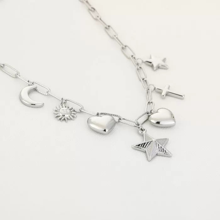 Bedels Stars Necklace - Silver