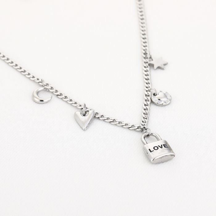 Floor Necklace - Silver