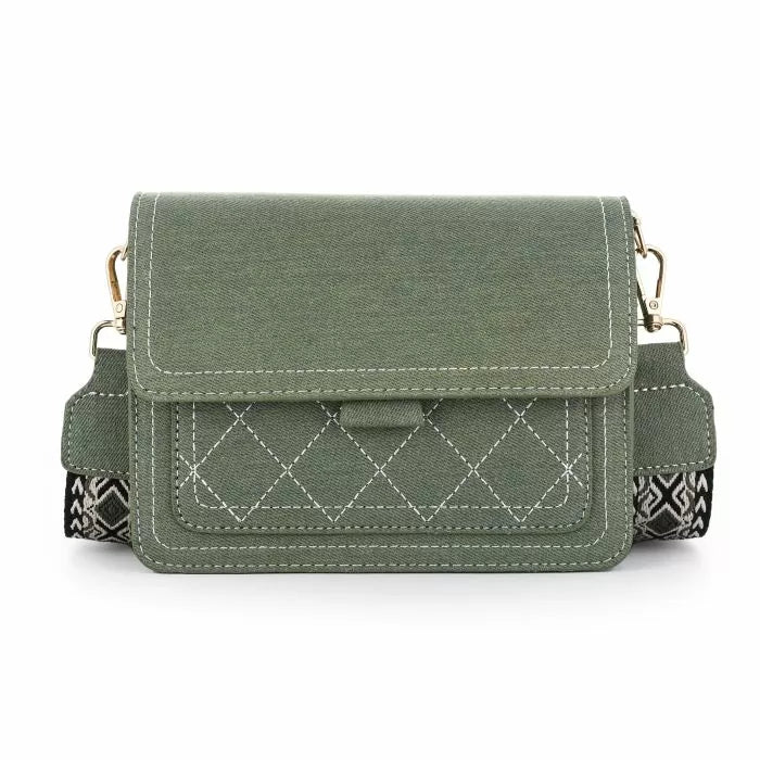 Chloe Denim Tas - Army Groen