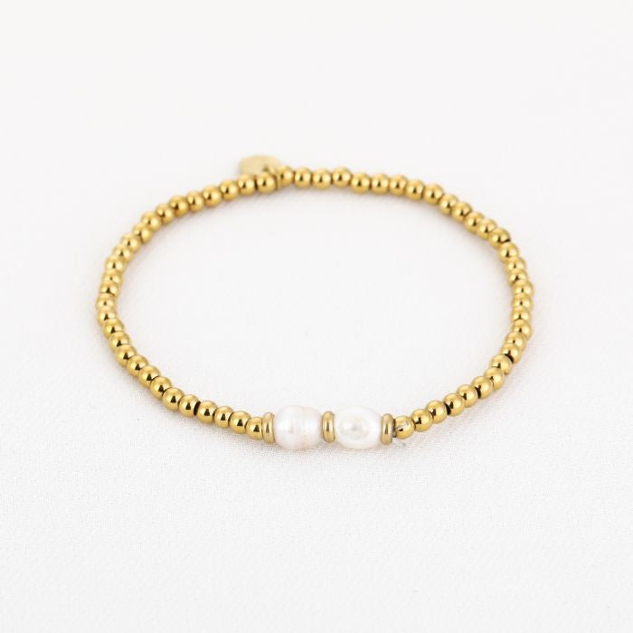 Beads Parel Bracelet - Gold