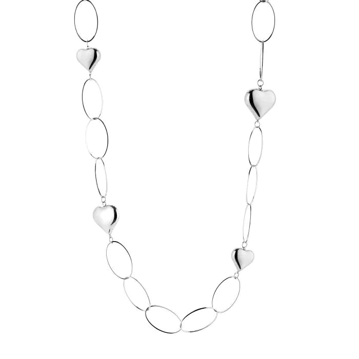 Pip Necklace 85 cm - Silver PRE ORDER
